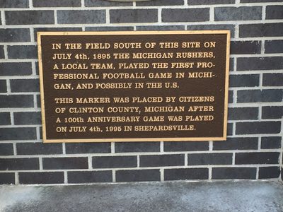 First Professional (American) Football Game