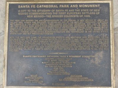 SANTA FE CATHEDRAL PARK AND MONUMENT