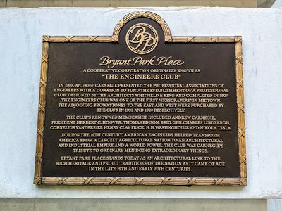 Bryant Park Place - The Engineer's Club