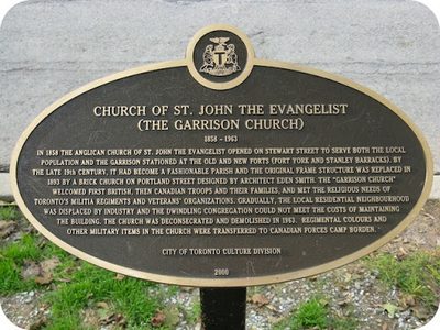 Church of St. John the Evangelist (The Garrison Church) 1858-1963