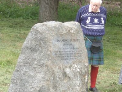 Her Majesty Queen Elizabeth II plaque in Torphins