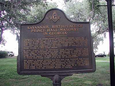 Savannah, Birthplace of Prince Hall Masonry in Georgia