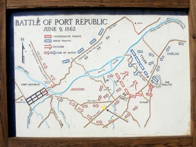 Map of the Battle of Port Republic