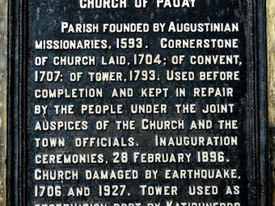 Church of Paoay historical marker