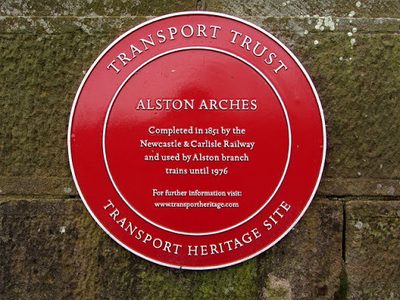 Plaque, Alston Arches Viaduct