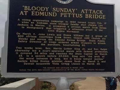 Bloody Sunday Attack at Edmund Pettus Bridge