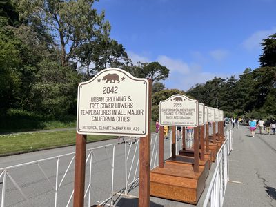 Future Plaque: Urban Greening & Tree Cover Lowers Temperatures In All Major California Cities