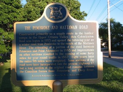 The Pembroke and Mattawan Road