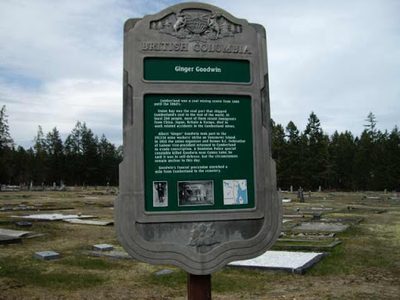 Ginger Goodwin Heritage BC Stop