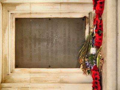 Brighton War Memorial dedication