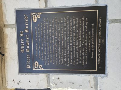 Where Is Pierce Downer Buried?