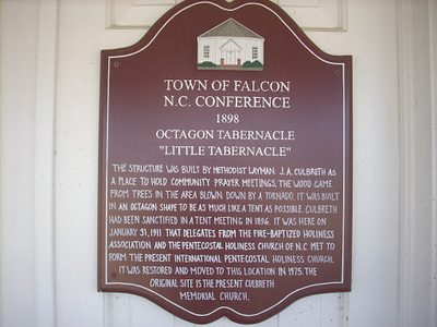 Eight Sided Tabernacle Sign in Falcon, NC