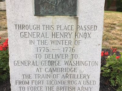 Through This Place Passed General Henry Knox