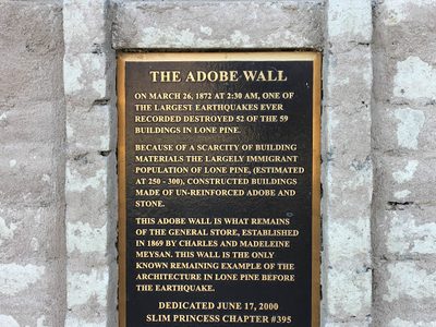 Lone Pine Adobe Wall