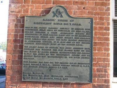 Masonic Temple of Benevolent Lodge No. 3 F.&amp; A.M.