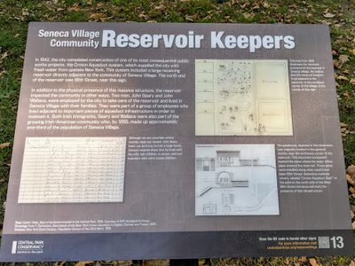 Seneca Village Community - Reservoir Keepers