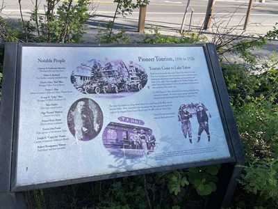 Tourists Come to Lake Tahoe