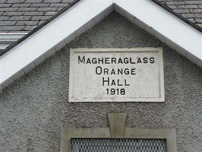 Plaque, Magheraglass Orange Hall