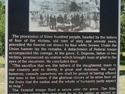 Funeral of German Patriots at Comfort, Texas - August 20, 1865.