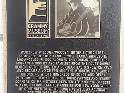 Woody Guthrie Square Plaque