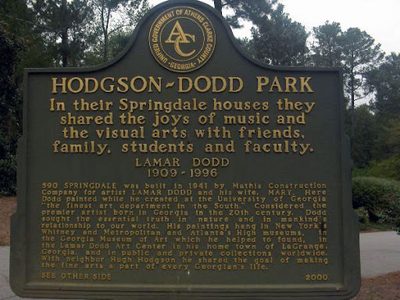 Hodgson-Dodd Park, Lamar Dodd: 1909-1996 (Side 1),