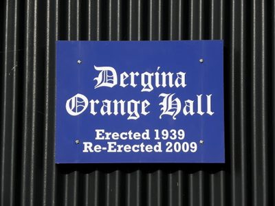 Plaque, Dergina Orange Hall