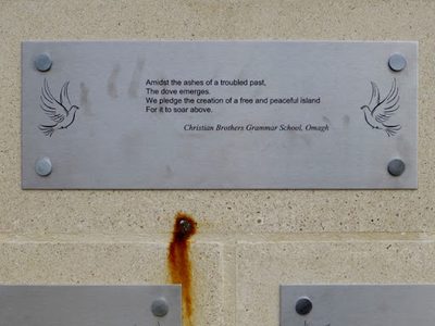 Peace pledge, Christian Brothers Grammar School, Omagh