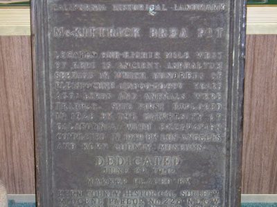 McKittrick Brea Pit CHL Sign