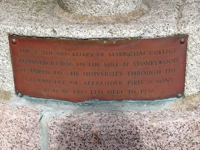Belfry Plaque (close up)