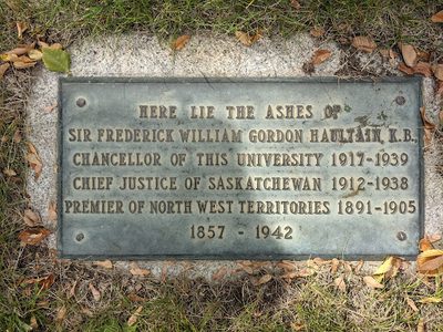 Ashes of Sir Frederick Haultain
