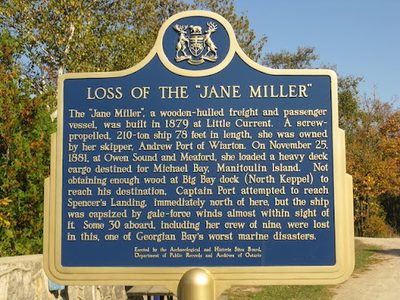 Loss of the "Jane Miller"