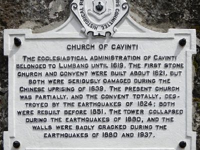 Church of Cavinti historical marker