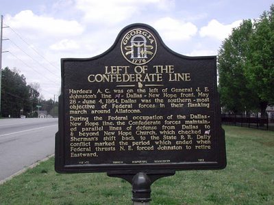 Left of the Confederate Line