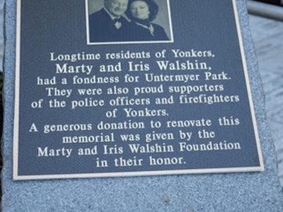 Marty & Iris Walshin Police Fire Memorial at Untermyer Park and Gardens