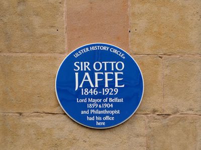 Sir Otto Jaffe plaque, Belfast