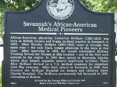 Savannah's African&mdash;American 
Medical Pioneers
