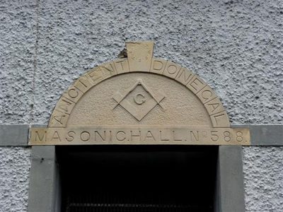 Plaque, Ancient Donegal Masonic Hall No.588