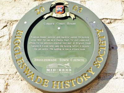 Plaque on the County Court House