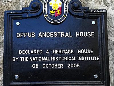 Oppus Ancestral House historical marker
