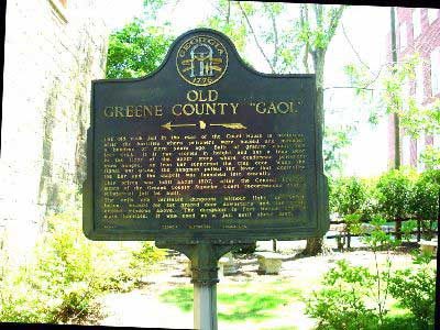 Old Greene County "Gaol"