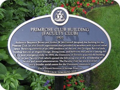 Primrose Club Building (Faculty Club) 1920