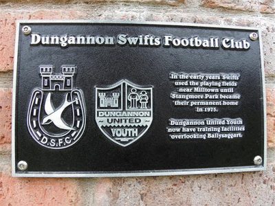 Dungannon Swifts Football Club Plaque