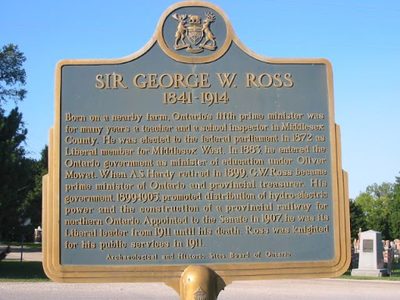 Sir George W. Ross 1841-1914