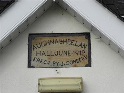 Plaque, Aughnasheelan Hall