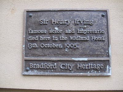Plaque to Sir Henry Irving