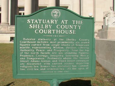 Statuary At The Shelby County Courthouse