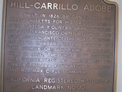 Hill Carrillo Adobe - CHL #721