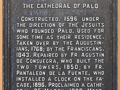 The Cathedral of Palo historical marker
