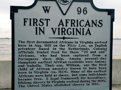 First Africans in Virginia