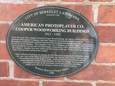 American Photoplayer Co. Copper Woodworking Buildings